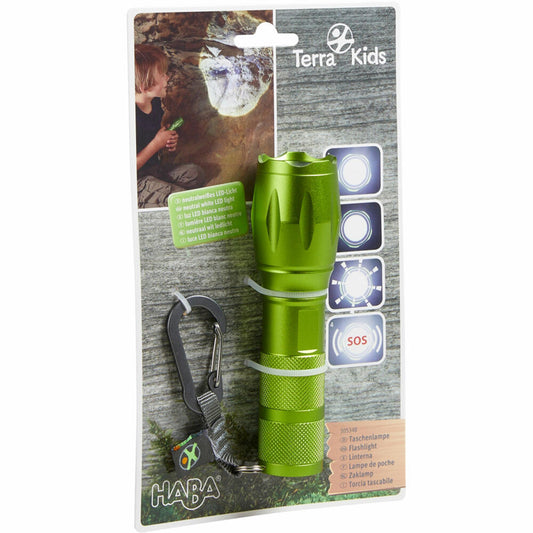 HABA Terra Kids Taschenlampe, Kindertaschenlampe, LED-Licht, Kinder, 1305348001