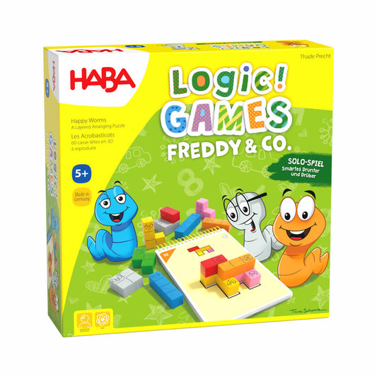 HABA Logic! GAMES - Freddy &amp; Co., solo game, puzzle game, brain teaser, children's game, from 5 years, 1306815001