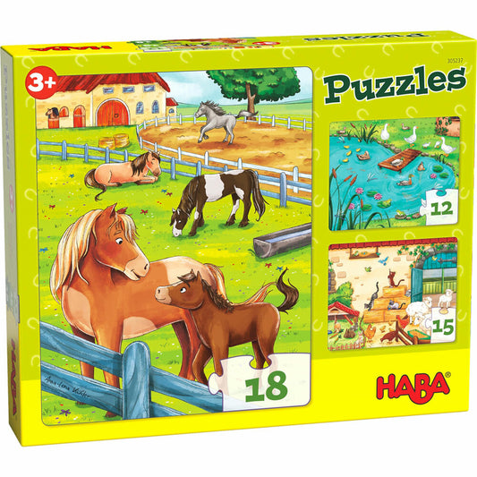 HABA Puzzles Farm Animals, Children's Puzzle, Puzzle, Children, from 3 years, 1305237001