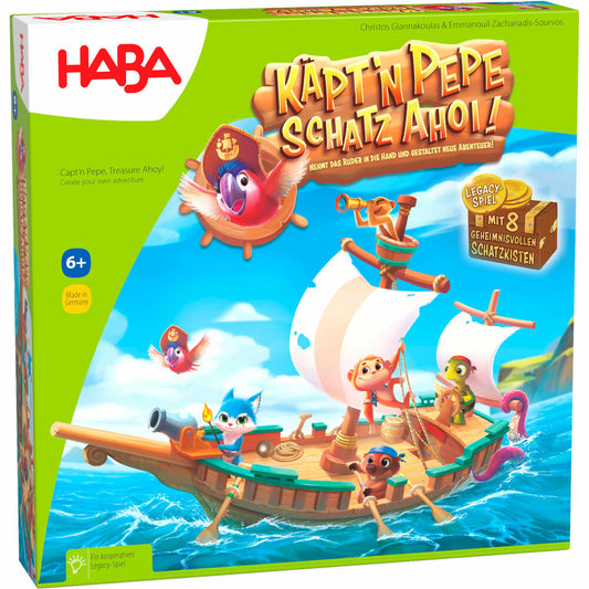HABA Captain Pepe, Treasure Ahoy!, Legacy Game, Children's Game, Children's Game, from 6 years, 1307037001