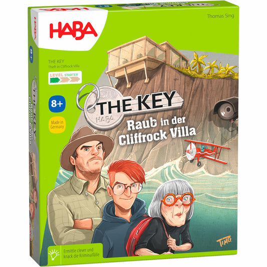 HABA The Key - Robbery in the Cliffrock Villa, crime game, board game, ages 8 and up, 1305543001