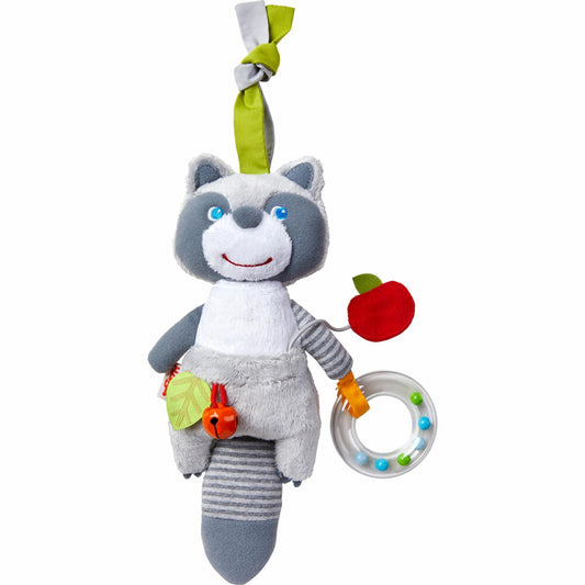 HABA Entdeckerfigur Waschbär, Anhänger, Babyschale, Greifspielzeug, Spielzeug, ab 6 Monaten, 1306685001