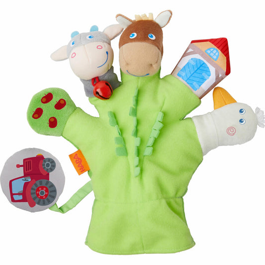 HABA Play Gloves Farm, Finger Games, Finger Puppets, Toys, from 18 Months, 1304933001