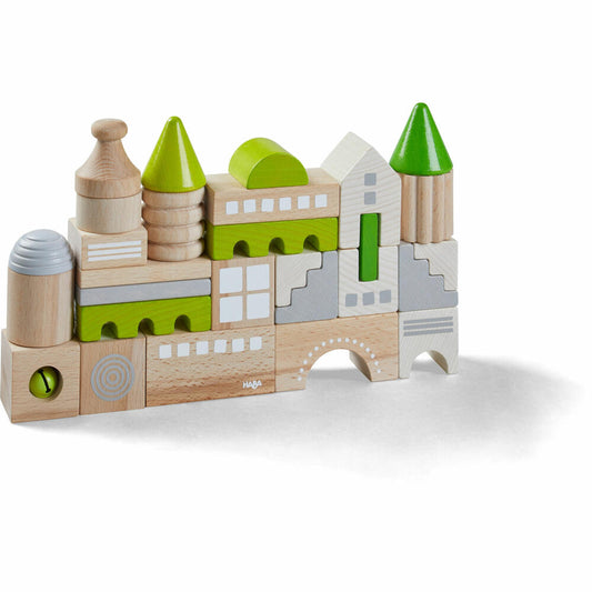 HABA Motif Building Blocks Coburg, Building Blocks, Wooden Building Blocks, Sound Building Blocks, Toys, from 18 Months, 1305456001