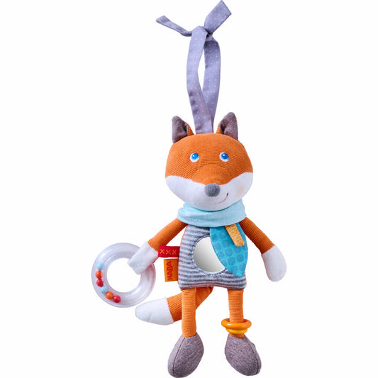 HABA Entdeckerfigur Fuchs Foxi, Anhänger, Babyschale, Greifspielzeug, Spielzeug, ab 6 Monaten, 1306686001