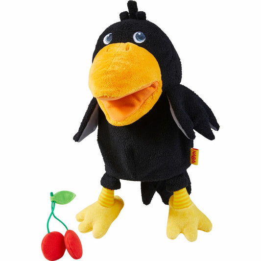 HABA hand puppet Raven Theo, plush figure, puppet play, toy, from 18 months, 1304203001