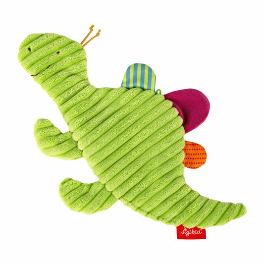 sigikid Knistertuch Dino Kinderbunt, Knistergreifling, Greifling, Greifspielzeug, Polyester, Grün, 43381