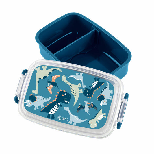 sigikid Mini Lunch Box Dino, Bread Box, Lunch Box, Children, Plastic, 9 x 18 cm, 25322