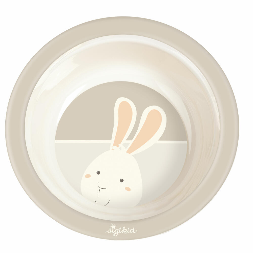 sigikid Schüssel Hase Vanilla, Müslischale, Schale, Suppenschale, Kinder, rPET, Beige, Ø 15.5 cm, 25400