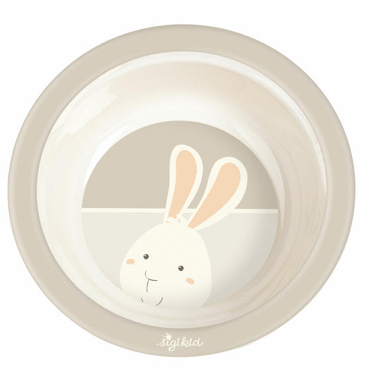 sigikid Schüssel Hase Vanilla, Müslischale, Schale, Suppenschale, Kinder, rPET, Beige, Ø 15.5 cm, 25400