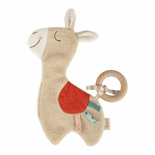 sigikid Schnuffeltuch Lama Vanilla, Schmusetuch, Kuscheltuch, Babytuch, Baumwolle, Beige, 39918