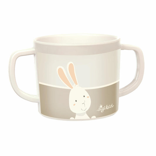 sigikid Tasse Hase Vanilla, Henkeltasse, Becher, Kinder, rPET, Beige, 300 ml, 25401