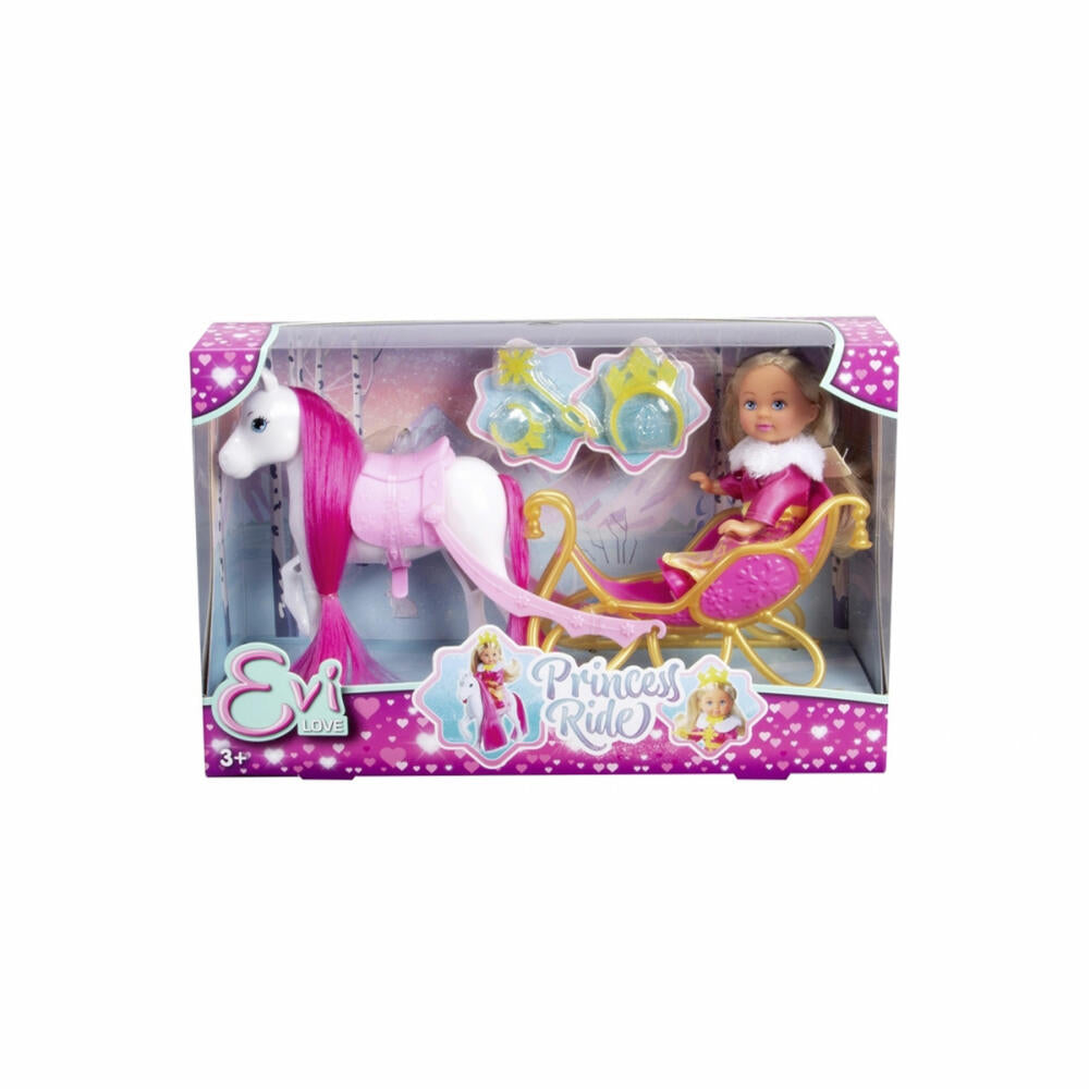 Simba Evi LOVE Princess Ride, Doll, Fashion Doll, Dressing Doll, Carriage, Horse, 105733701