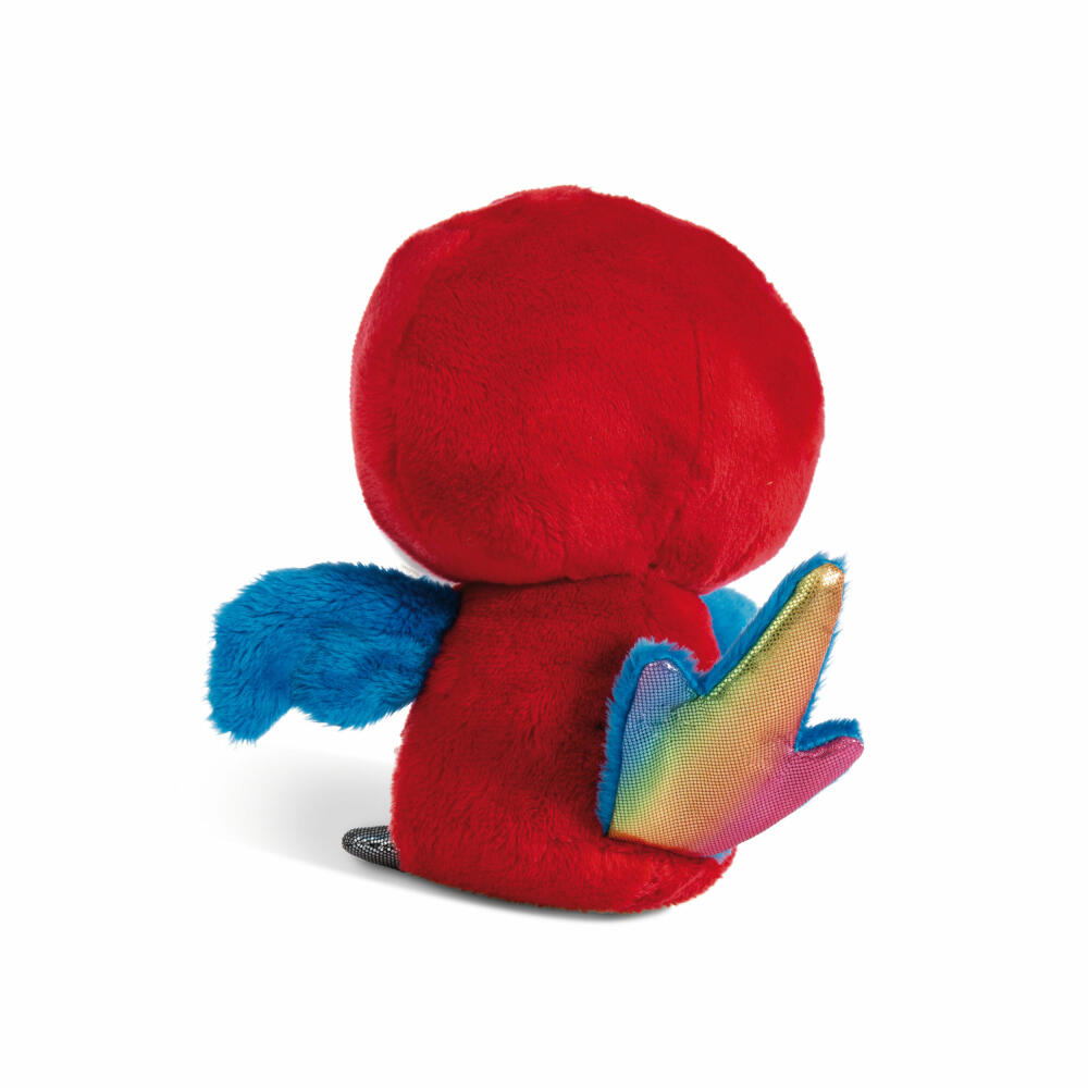 NICI cuddly toy GLUBSCHIS parrot Pelotti dangling, plush toy, dangling, stuffed toy, 15 cm, 49293
