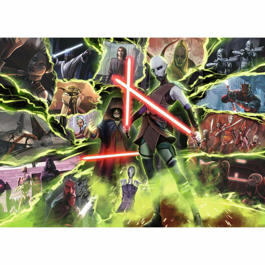 Ravensburger Puzzle Star Wars Villainous - Asajj Ventress, Erwachsenenpuzzle, 1000 Teile, 12000269