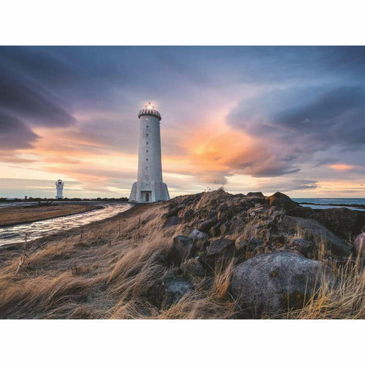 Ravensburger Puzzle Magische Stimmung über dem Leuchtturm von Akranes, Island, Erwachsenenpuzzle, 1500 Teile, 12000732
