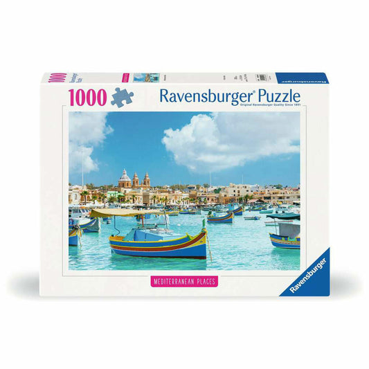 Ravensburger Puzzle Mediterranean Malta, Erwachsenenpuzzle, 1000 Teile, 12000028