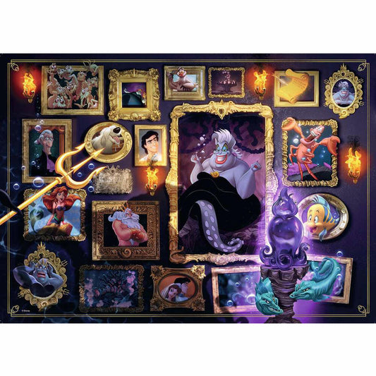 Ravensburger Puzzle Villainous: Ursula, Erwachsenenpuzzle, 1000 Teile, 12000039