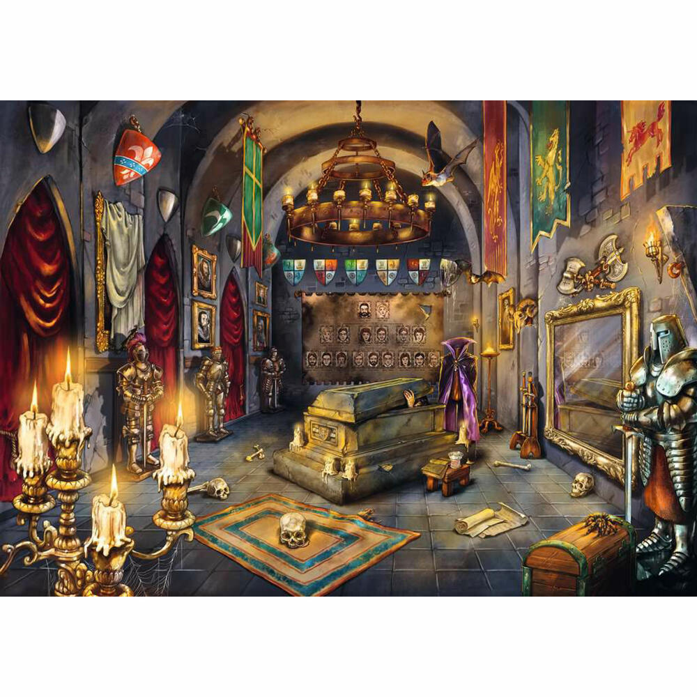 Ravensburger Puzzle Das Schloss des Vampirs, Erwachsenenpuzzle, 1000 Teile, 12000787