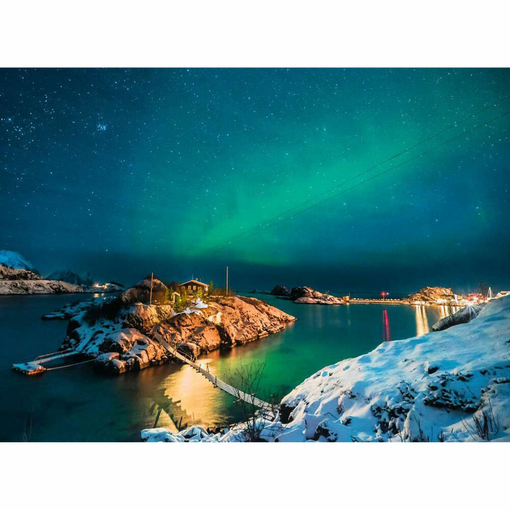 Ravensburger Puzzle Nordlichter in Tromso - Norwegen, Erwachsenenpuzzle, 500 Teile, 12000845