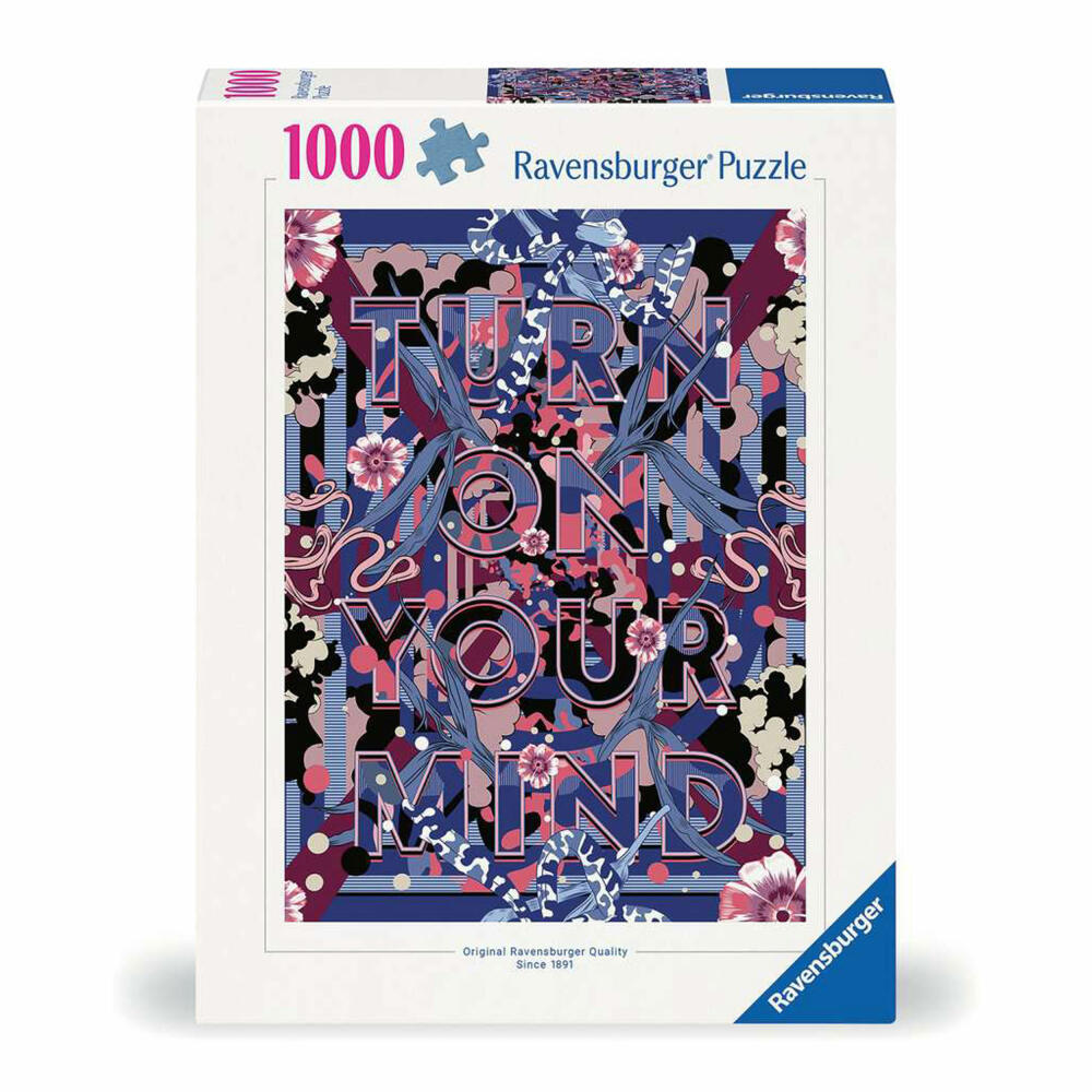 Ravensburger Puzzle Turn on your mind, Erwachsenenpuzzle, 1000 Teile, 12000783