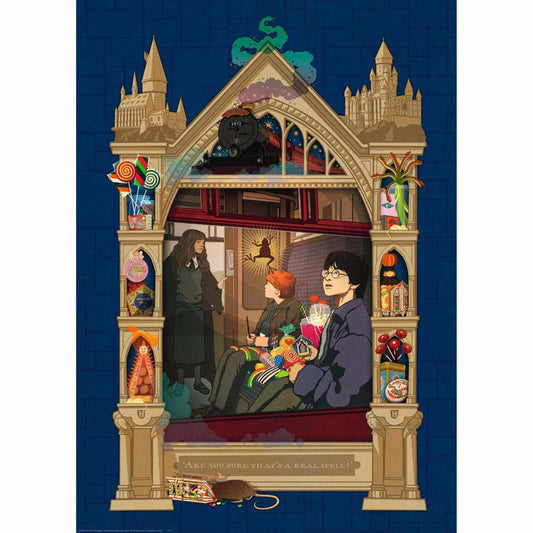 Ravensburger Puzzle Harry Potter auf dem Weg nach Hogwarts, Erwachsenenpuzzle, 1000 Teile, 12000500
