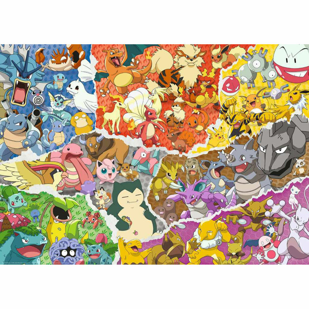 Ravensburger Puzzle Pokémon Abenteuer, Erwachsenenpuzzle, 1000 Teile, 12000832