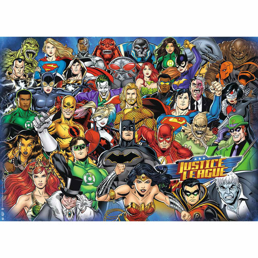 Ravensburger Puzzle Challenge DC Comics, Erwachsenenpuzzle, 1000 Teile, 12000565