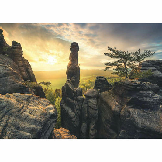 Ravensburger Puzzle Erleuchtung - Elbsandsteingebirge, Erwachsenenpuzzle, 1000 Teile, 12000585