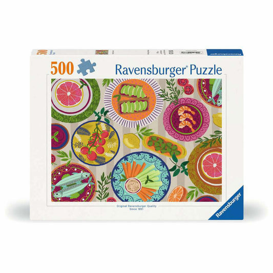 Ravensburger Puzzle Leckeres Picknick, Erwachsenenpuzzle, 500 Teile, 12000776