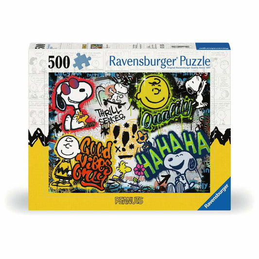 Ravensburger Puzzle Peanuts Graffiti, Erwachsenenpuzzle, 500 Teile, 12000389