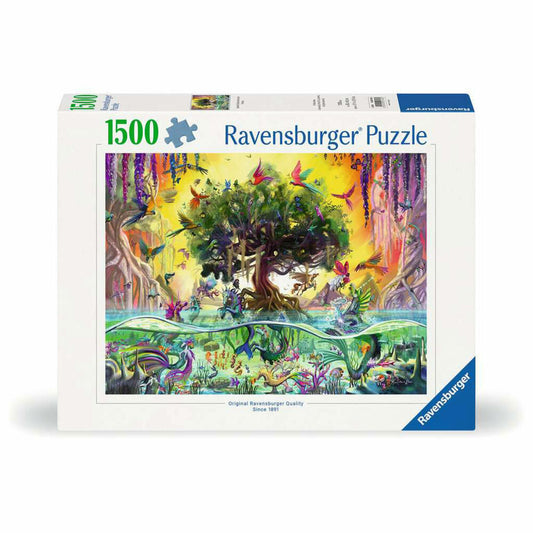 Ravensburger Puzzle Das Einhorn aus dem See und seine Freunde, Erwachsenenpuzzle, 1500 Teile, 12000798