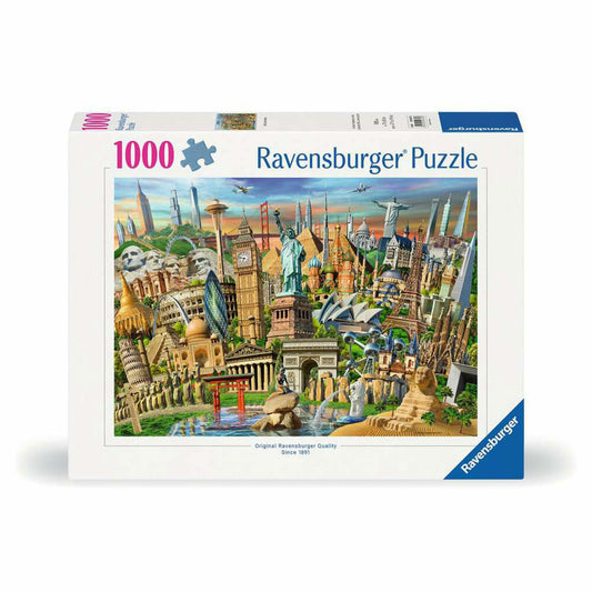 Ravensburger Puzzle Sehenswürdigkeiten weltweit, Erwachsenenpuzzle, 1000 Teile, 12000332