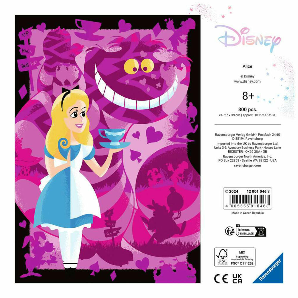 Ravensburger Puzzle Alice, Erwachsenenpuzzle, 300 Teile, 12001046
