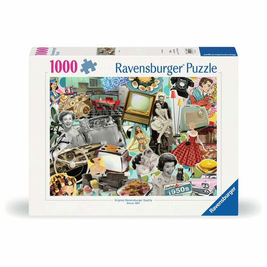 Ravensburger Puzzle Die 50er Jahre, Erwachsenenpuzzle, 1000 Teile, 12000618