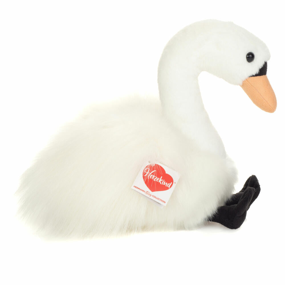 Teddy Hermann Schwan Lizzy, Plüschtier, Herzekind, Plüsch, Weiß, 20 cm, 939511