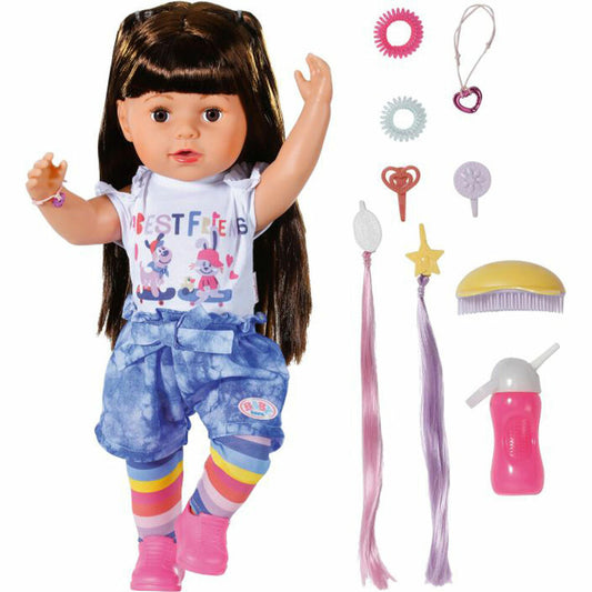 Zapf Creation BABY born Sister Brünette, Spielpuppe, Puppe, Spielzeugpuppe, 43 cm, 830352