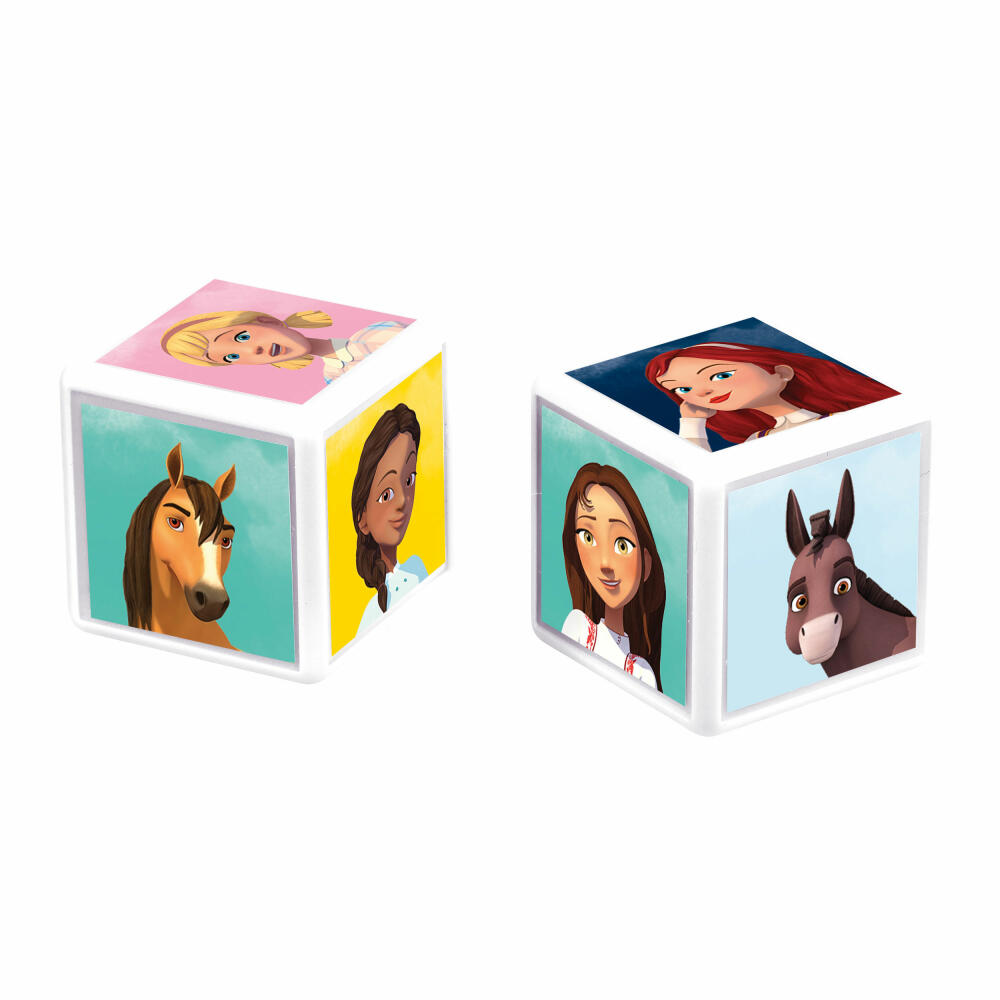 Winning Moves Top Trumps Match Spirit Riding Free, Dice Game, Board Game, Dice Game, Children's Game, 43380