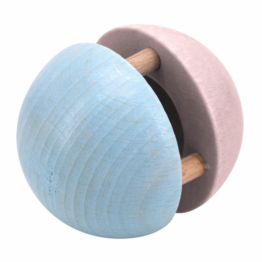 Voggenreiter Music For Kids Premium Kugel-Glöckchen Beady, Rassel, Holzklangspielzeug, Klangspielzeug, Blau / Rosa, 1243