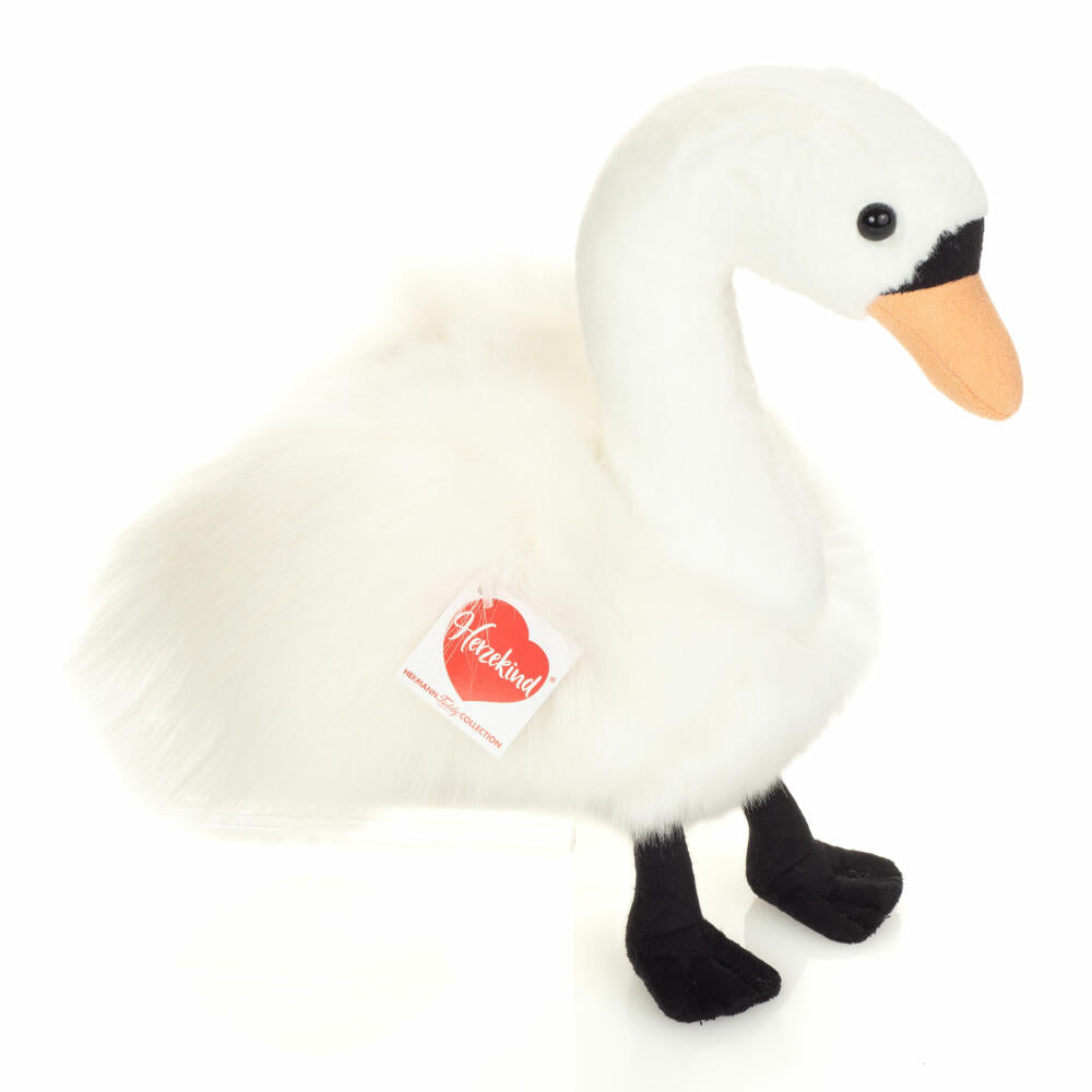 Teddy Hermann Schwan Lizzy, Plüschtier, Herzekind, Plüsch, Weiß, 20 cm, 939511