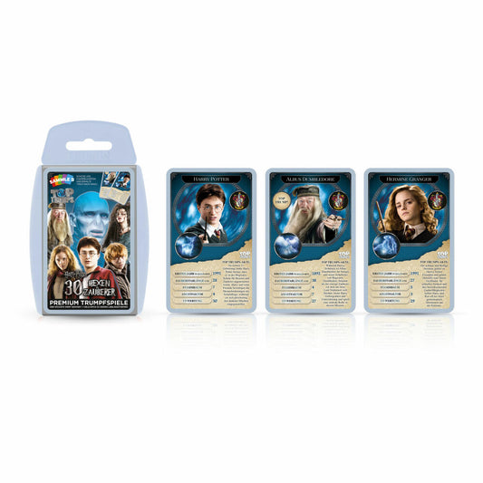 Winning Moves Top Trumps Harry Potter Hexen und Zauberer, Kartenspiel, Trumpfspiel, Quartett, Karten Spiel, 63322