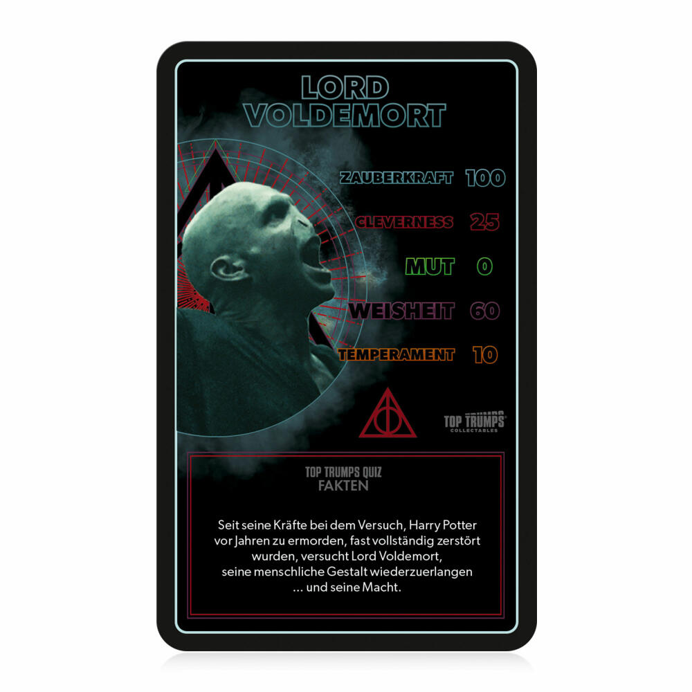 Winning Moves Top Trumps Harry Potter Die dunkle Künste Collectables, Kartenspiel, Trumpfspiel, Quartett, Karten Spiel, 64046