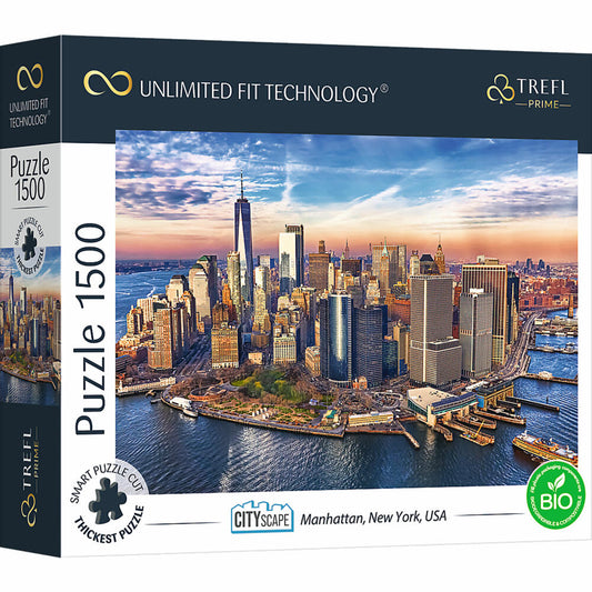 Trefl Puzzle UFT Cityscape: Manhattan, New York, USA, 1500 pieces, 85 x 58 cm, 26189