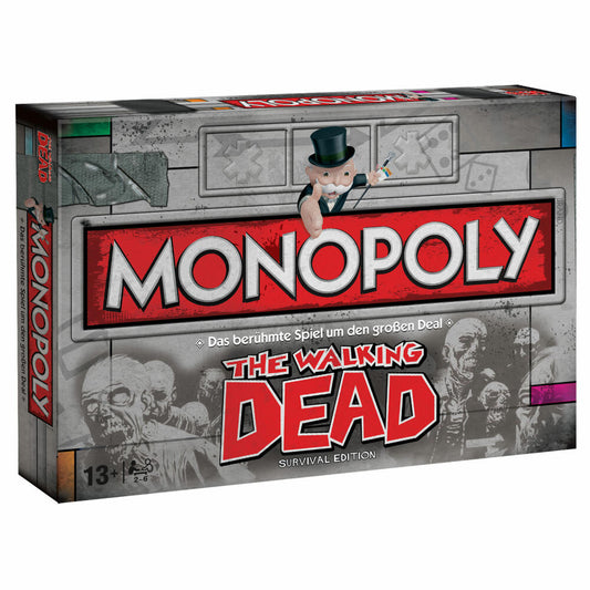 Winning Moves Monopoly The Walking Dead, Board Game, Parlor Game, Family Game, 43287