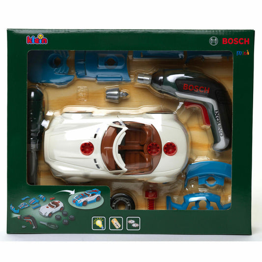 Theo Klein Bosch Car Tuning Set Ixolino II, Akkuschrauber, Zerlegbares Auto, Spielzeug, Kinder, , 8630
