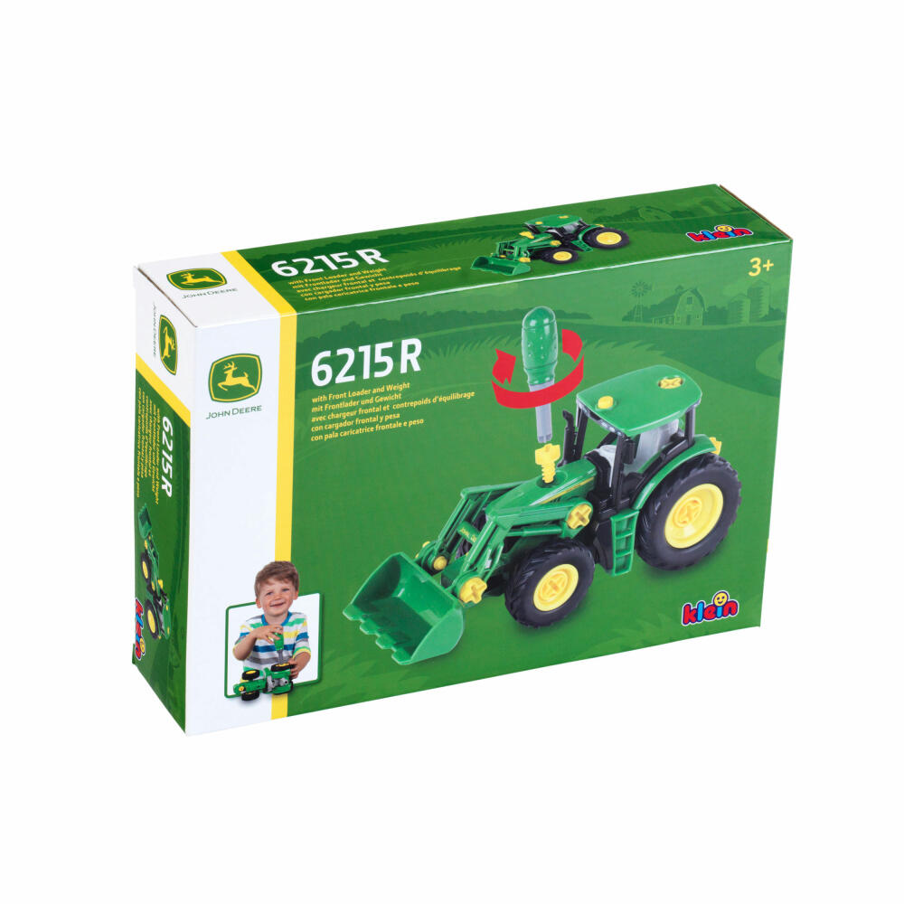 Theo Klein John Deere Traktor mit Frontlader und Gewicht, Spielzeugfahrzeug, Auto, Spielzeug, Kinder, 3903