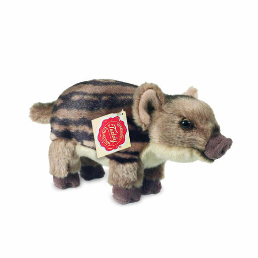 Teddy Hermann Wildschweinfrischling, Kuscheltier, Stofftier, Plüschtier, Waldtier, stehend, Plüsch, Braun, 22 cm, 90832