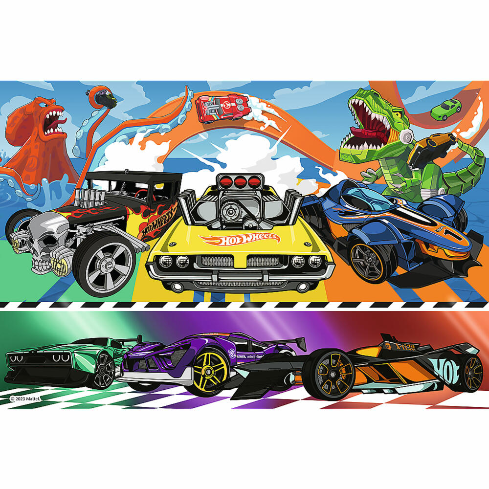 Trefl Puzzle Hot Wheel, children's puzzle, 100 pieces, 41 x 27.5 cm, 16466
