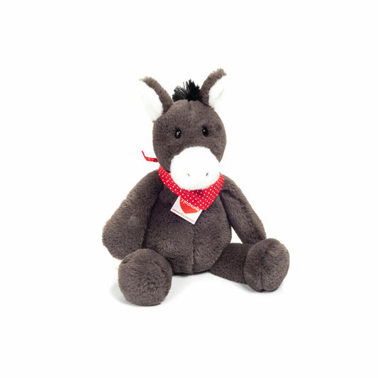 Teddy Hermann Esel Sancho, Stofftier, Kuscheltier, Plüschtier, Bauernhoftier, Plüsch, 32 cm, 939320