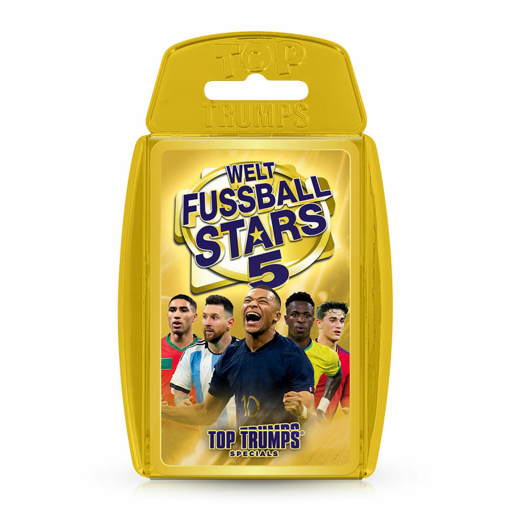 Winning Moves Top Trumps - Weltfussball Stars 5, Trumpfspiel, Kartenspiel, Familienspiel, ab 6 Jahren, WM04122-GER-12